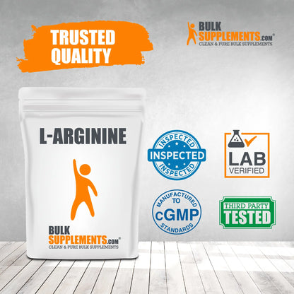Bulksupplements L-Arginine Powder - Arginine Supplement - Unflavored, 1G per Serving, 250G (8.8)