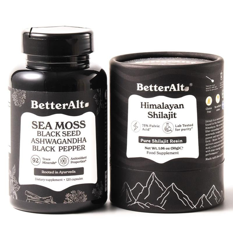 Himalayan Shilajit Sea Moss, Ashwagandha, Black Pepper