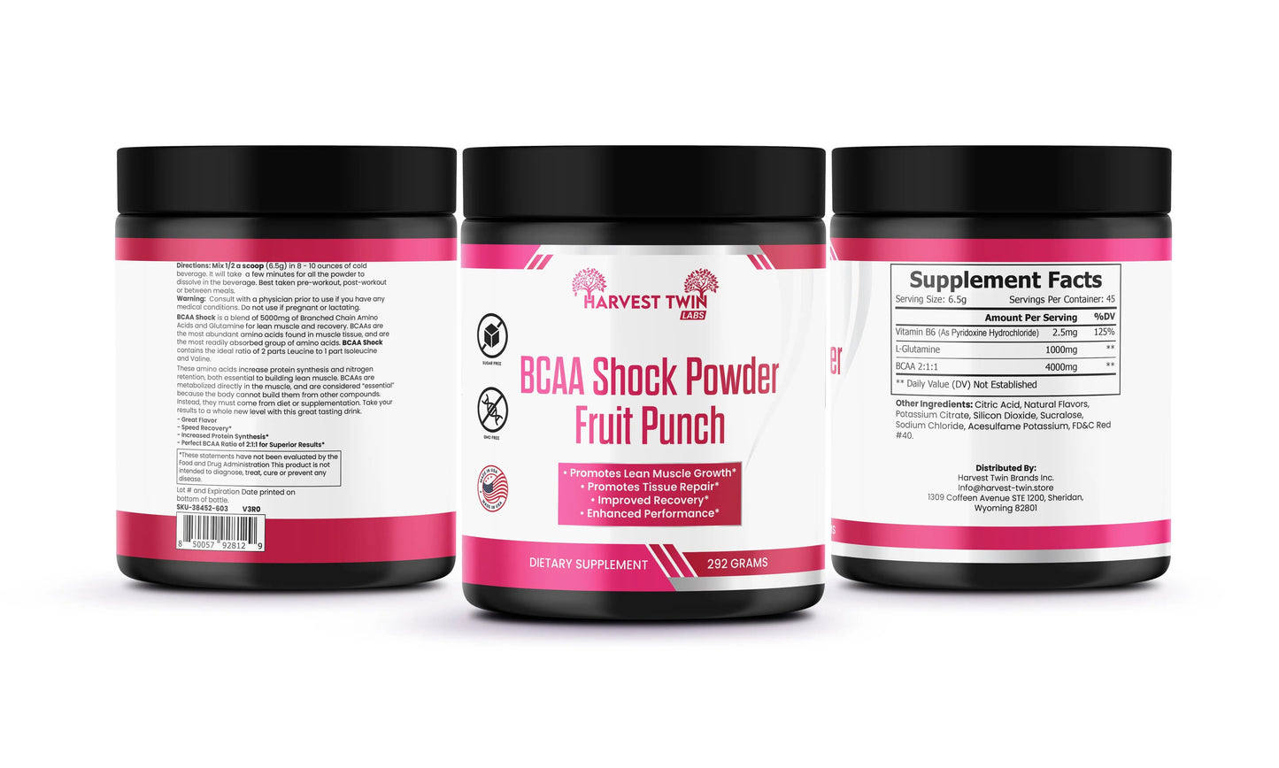 BCAA Shock Powder (Fruit Punch)-1
