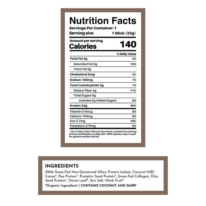 Chocolate Protein Powder - Individual Stick